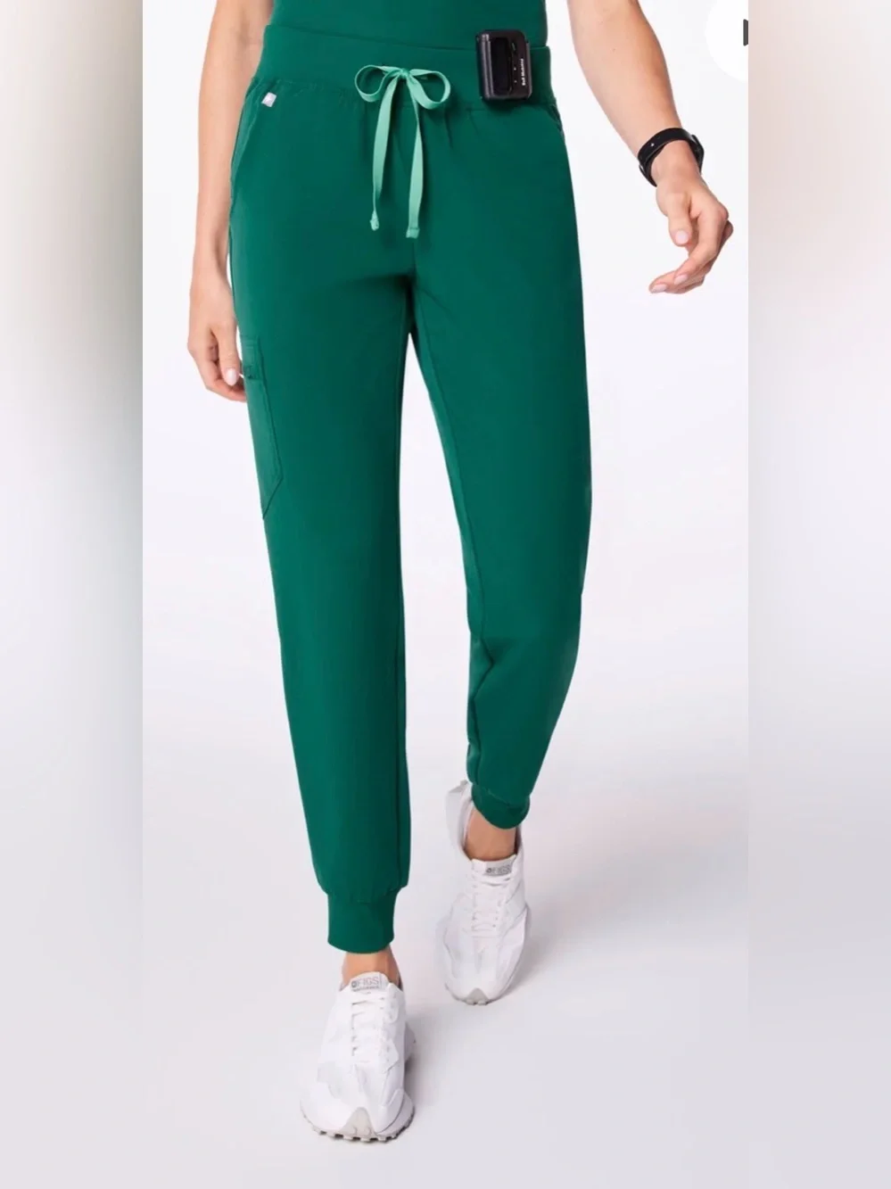 NEW FIGS unisex Teal Jogger Scrub pants with Drawstring
